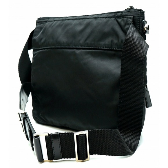 Prada Leather Waist Nylon Black Bag Body - Picture 1 of 9